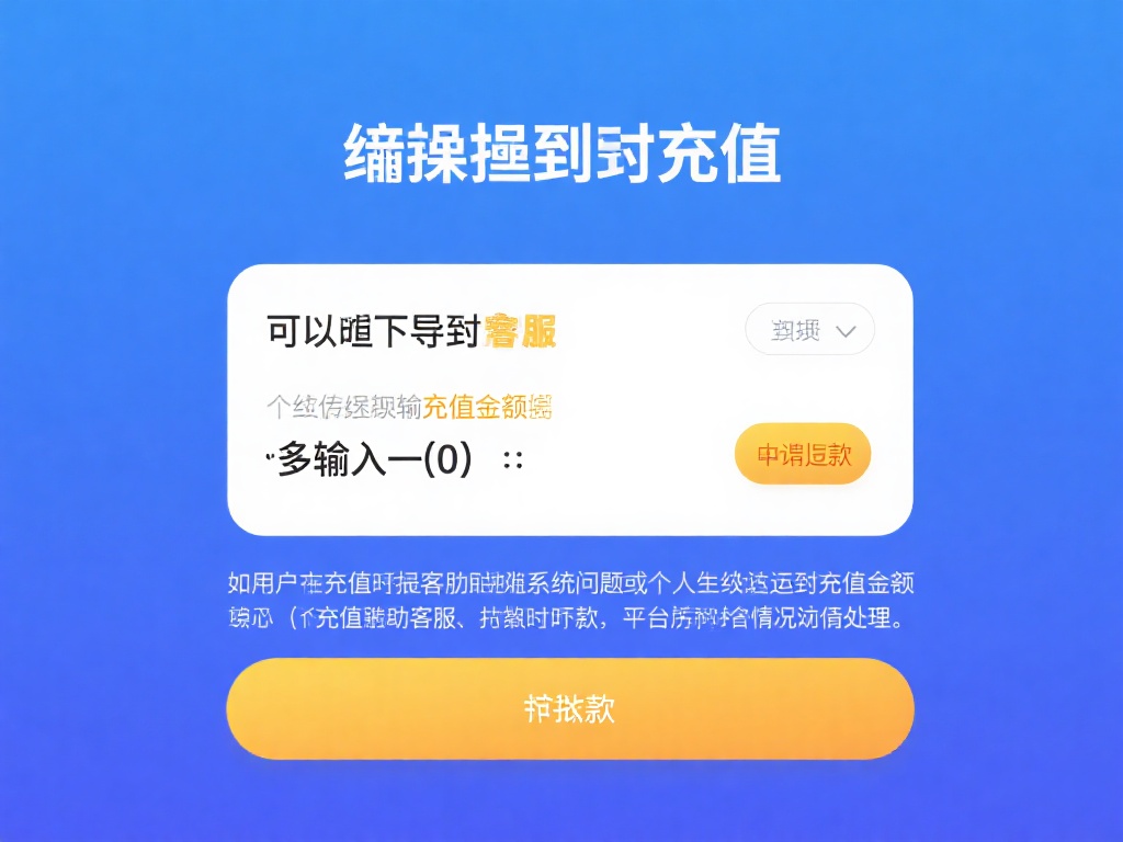 误操作导致的充值：如果用户在充值过程中由于系统问题